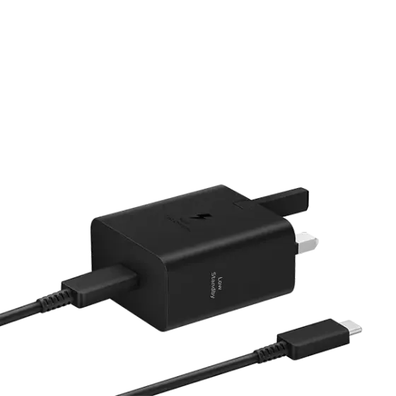 شارژر سامسونگ مدل EP-T4511 توان 45 وات سه پین همراه کابل