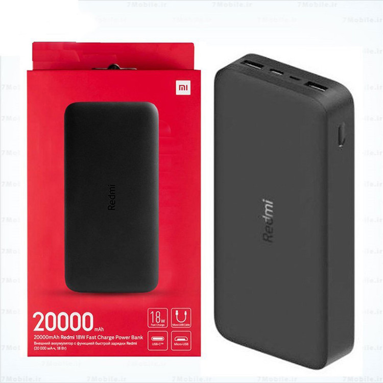 پاوربانک 20000 شیائومی اورجینال + هدیه ایرپاد استریو Stereo
