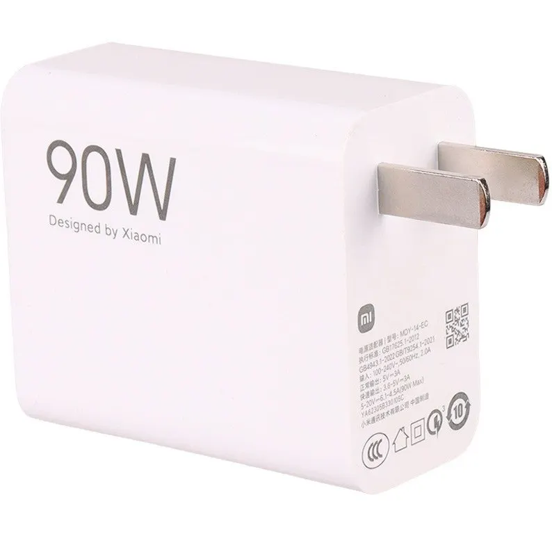 شارژر اورجینال سرکارتنی 90 وات توربو شارژ MDY-15-EK شیائومی به همراه کابل 6A اصلی 100% + هدیه ایرپادstereo