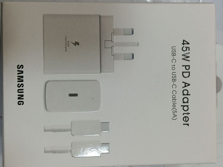 آداپتور 45 وات سامسونگ مدل EP-TA845، اتصال سه پین بهمراه کابل