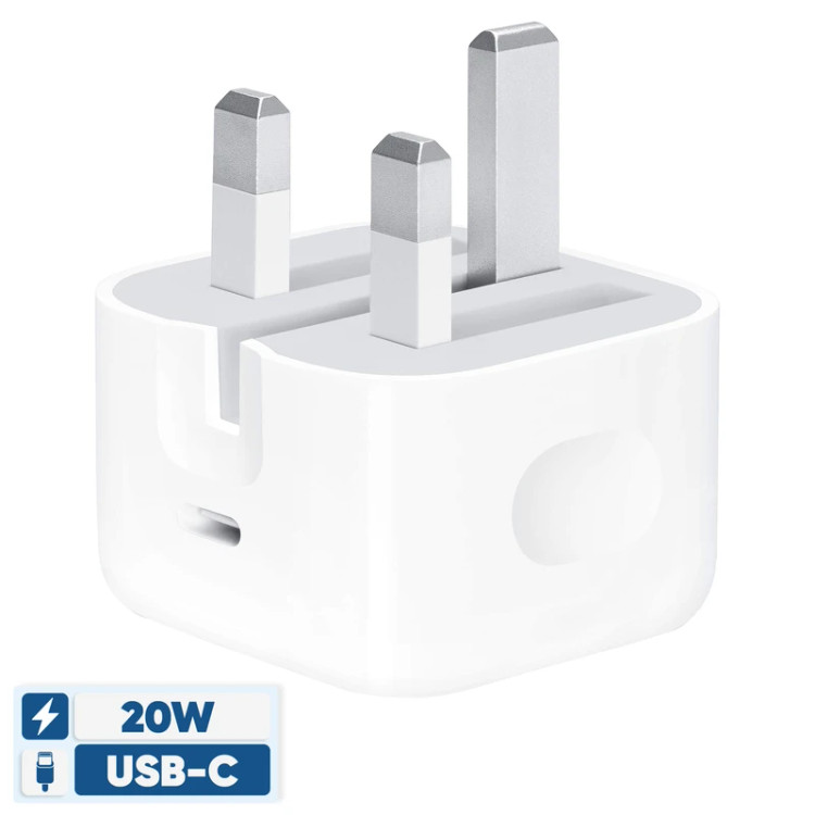 شارژر دیواری 20 وات اپل مدل B / A، اتصال سه پین، درگاه خروجی USB-C، دارای قابلیت شارژ سریع و شارژ لپتاپ، تکنولوژی شارژ PD 1.0