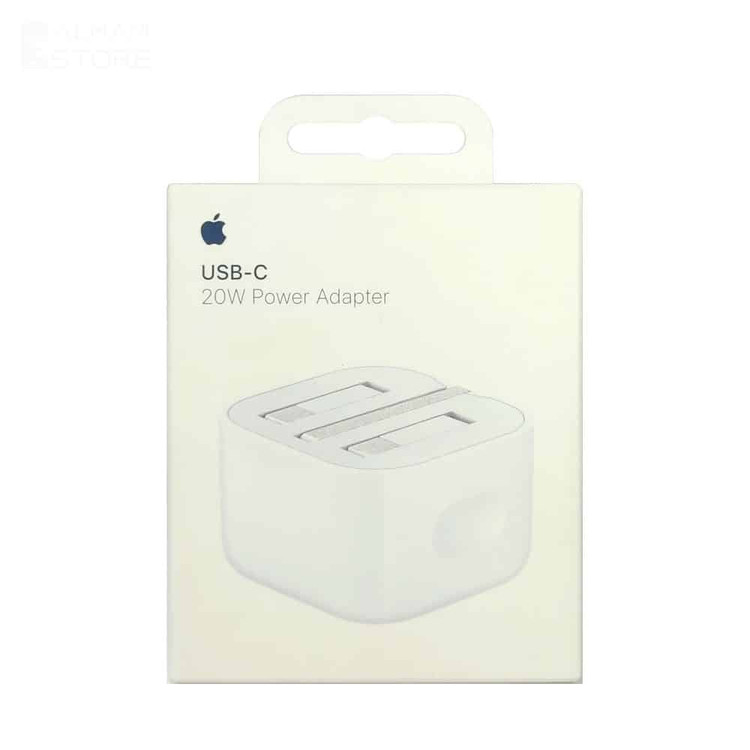 شارژر دیواری 20 وات اپل مدل B / A، اتصال سه پین، درگاه خروجی USB-C، دارای قابلیت شارژ سریع و شارژ لپتاپ، تکنولوژی شارژ PD 1.0