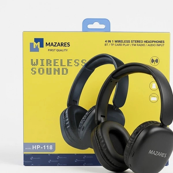 هدفون بلوتوثی مازارس مدل HP-118 Mazares