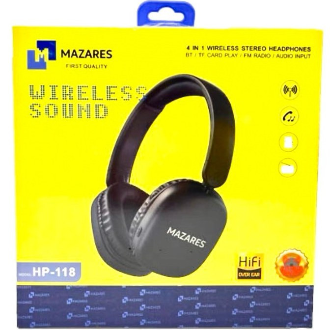 هدفون بلوتوثی مازارس مدل HP-118 Mazares