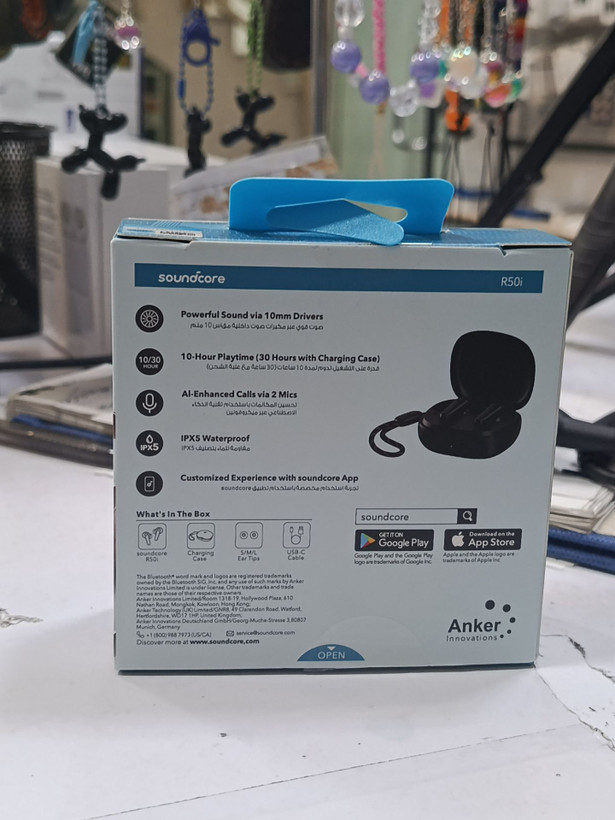 هندزفری بلوتوثی انکر مدل SoundCore R50i + هدیه یک بند اضافه و کابل OTG