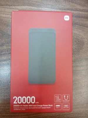 پاوربانک شیائومی مدل Redmi PB200LZM ظرفیت 20000 میلیآمپرساعت، همراه کابل اضافه پاوربانکی