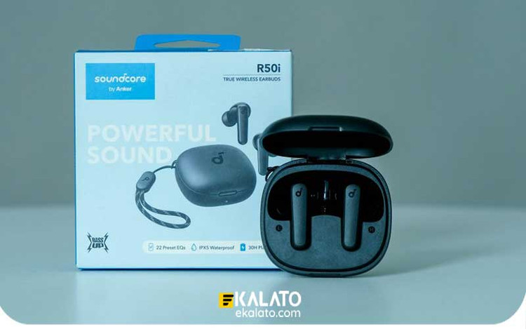 ایرپاد ورزشی انکر Soundcore R50i با مقاومت IPX5 ضدتعریق و طراحی ارگونومیک
