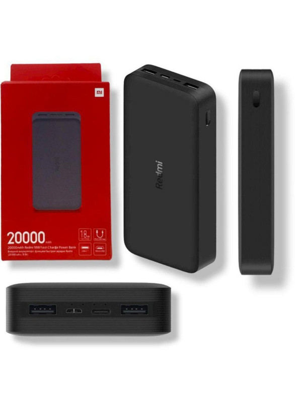 پاوربانک شیائومی ردمی 20000 میلیآمپر مدل PB200LZM | فست شارژ 18 وات