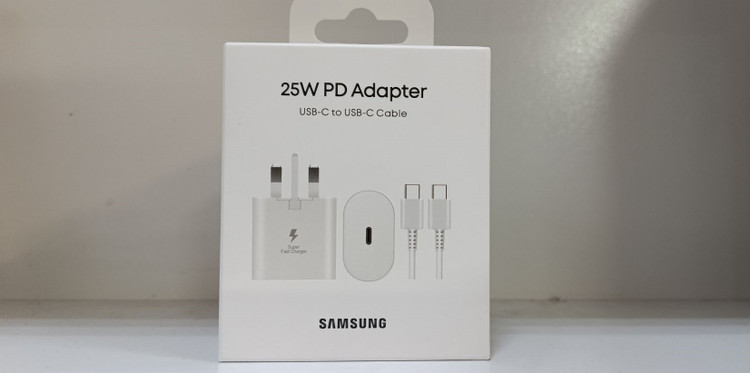 آداپتور اصلی سامسونگ 25W مدل EP-TA800 با کابل دوسر تایپ سی مناسب گلکسی سری S + هدیه تبدیل 3 به 2