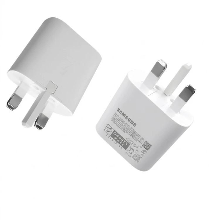 آداپتور اصلی سامسونگ 25W مدل EP-TA800 با کابل دوسر تایپ سی مناسب گلکسی سری S + هدیه تبدیل 3 به 2