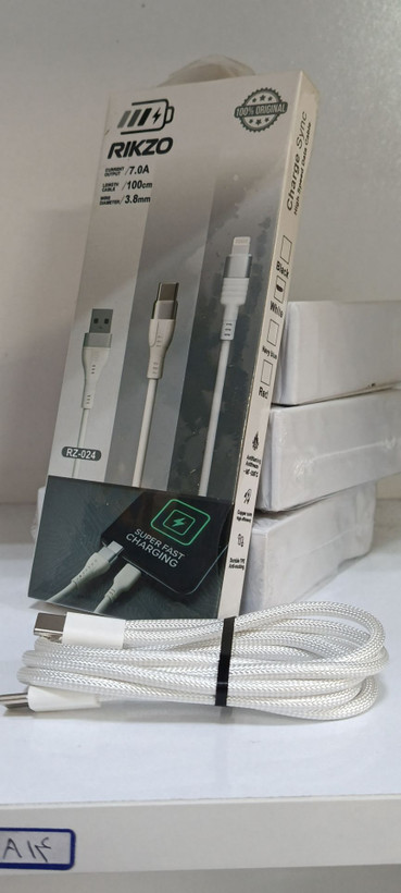 کابل شارژ آیفون16 ریکزو مدل RZ-024 n اصل دوسر تایپ سی