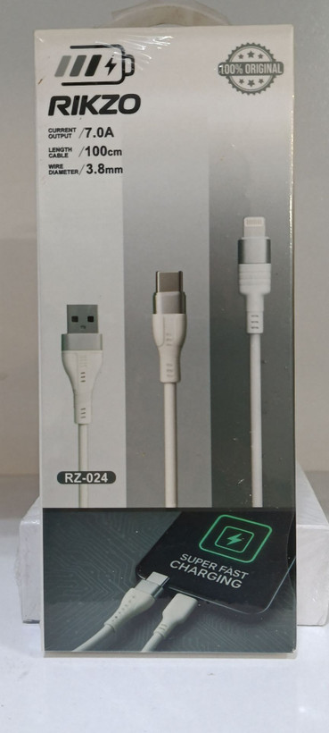 کابل شارژ آیفون16 ریکزو مدل RZ-024 n اصل دوسر تایپ سی